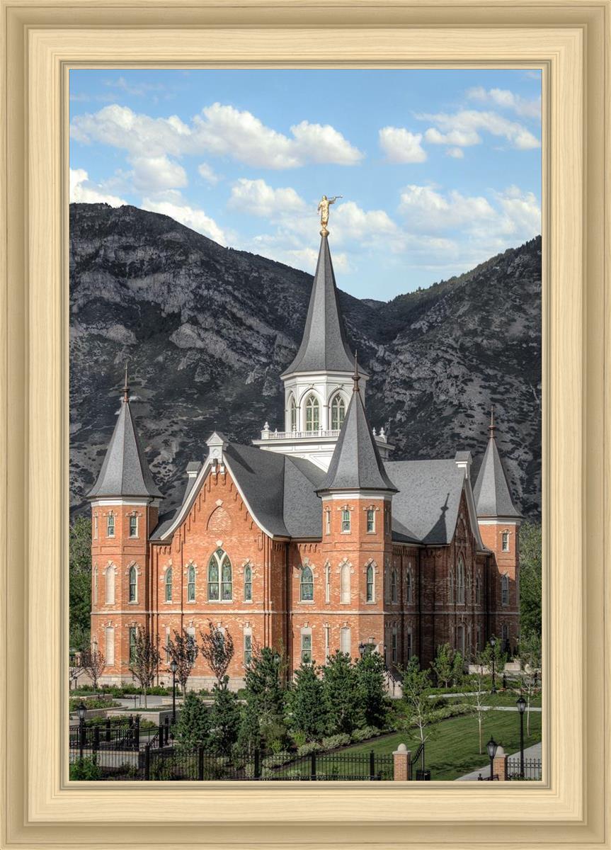 Provo City Center Utah Temple Y Mountain Portrait