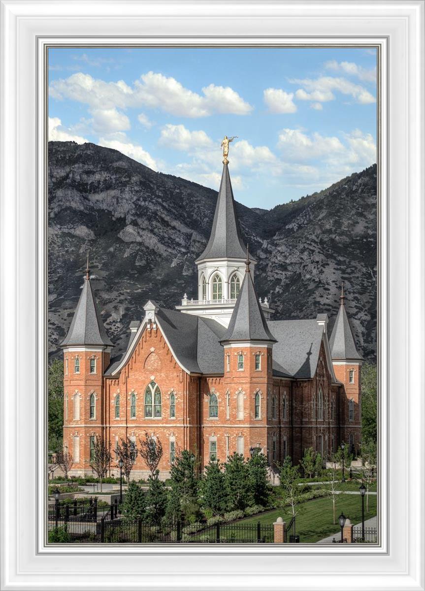 Provo City Center Utah Temple Y Mountain Portrait