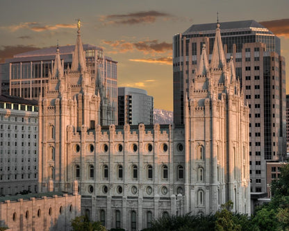 Salt Lake City Utah Temple A Mighty Refuge Gallery Wrap