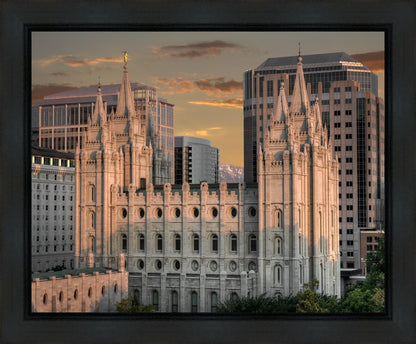 Salt Lake City Utah Temple A Mighty Refuge Gallery Wrap