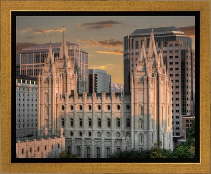 Salt Lake City Utah Temple A Mighty Refuge Gallery Wrap