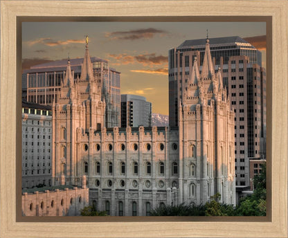 Salt Lake City Utah Temple A Mighty Refuge Gallery Wrap