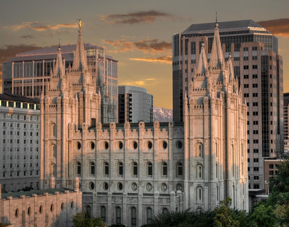 Salt Lake City Utah Temple A Mighty Refuge Gallery Wrap