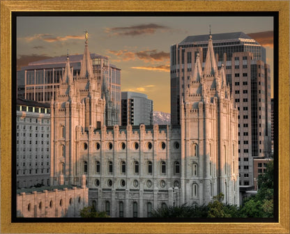 Salt Lake City Utah Temple A Mighty Refuge Gallery Wrap