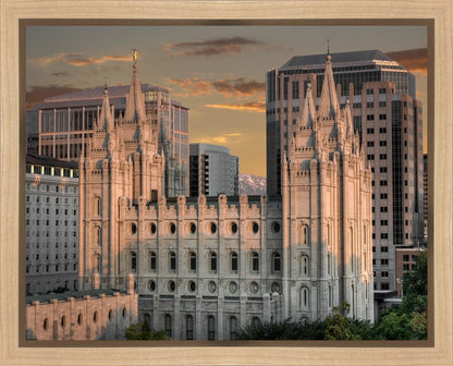 Salt Lake City Utah Temple A Mighty Refuge Gallery Wrap