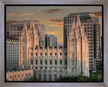 Salt Lake City Utah Temple A Mighty Refuge Gallery Wrap