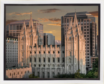 Salt Lake City Utah Temple A Mighty Refuge Gallery Wrap