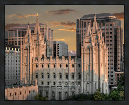 Salt Lake City Utah Temple A Mighty Refuge Gallery Wrap