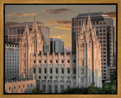 Salt Lake City Utah Temple A Mighty Refuge Gallery Wrap