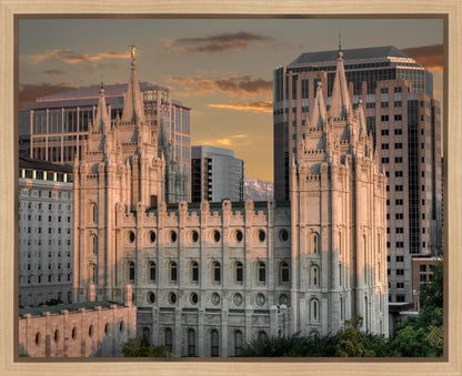 Salt Lake City Utah Temple A Mighty Refuge Gallery Wrap