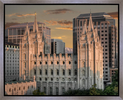 Salt Lake City Utah Temple A Mighty Refuge Gallery Wrap