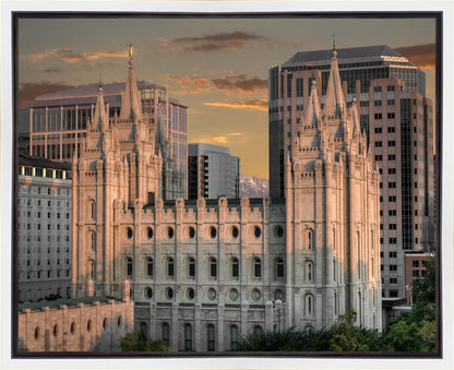 Salt Lake City Utah Temple A Mighty Refuge Gallery Wrap
