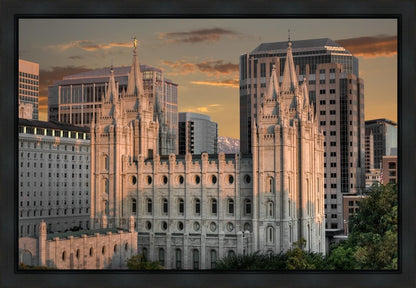 Salt Lake City Utah Temple A Mighty Refuge Gallery Wrap