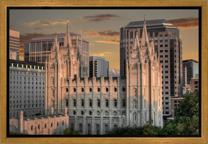 Salt Lake City Utah Temple A Mighty Refuge Gallery Wrap
