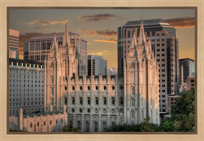 Salt Lake City Utah Temple A Mighty Refuge Gallery Wrap