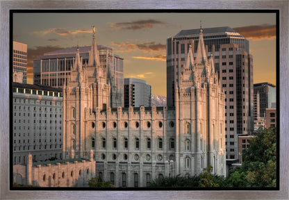 Salt Lake City Utah Temple A Mighty Refuge Gallery Wrap