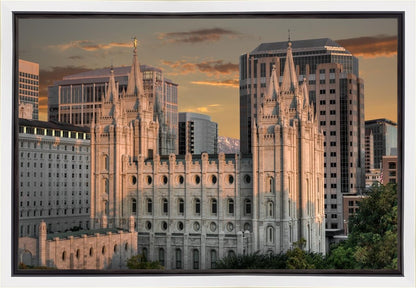 Salt Lake City Utah Temple A Mighty Refuge Gallery Wrap