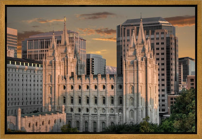 Salt Lake City Utah Temple A Mighty Refuge Gallery Wrap