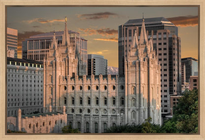 Salt Lake City Utah Temple A Mighty Refuge Gallery Wrap