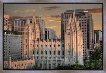 Salt Lake City Utah Temple A Mighty Refuge Gallery Wrap
