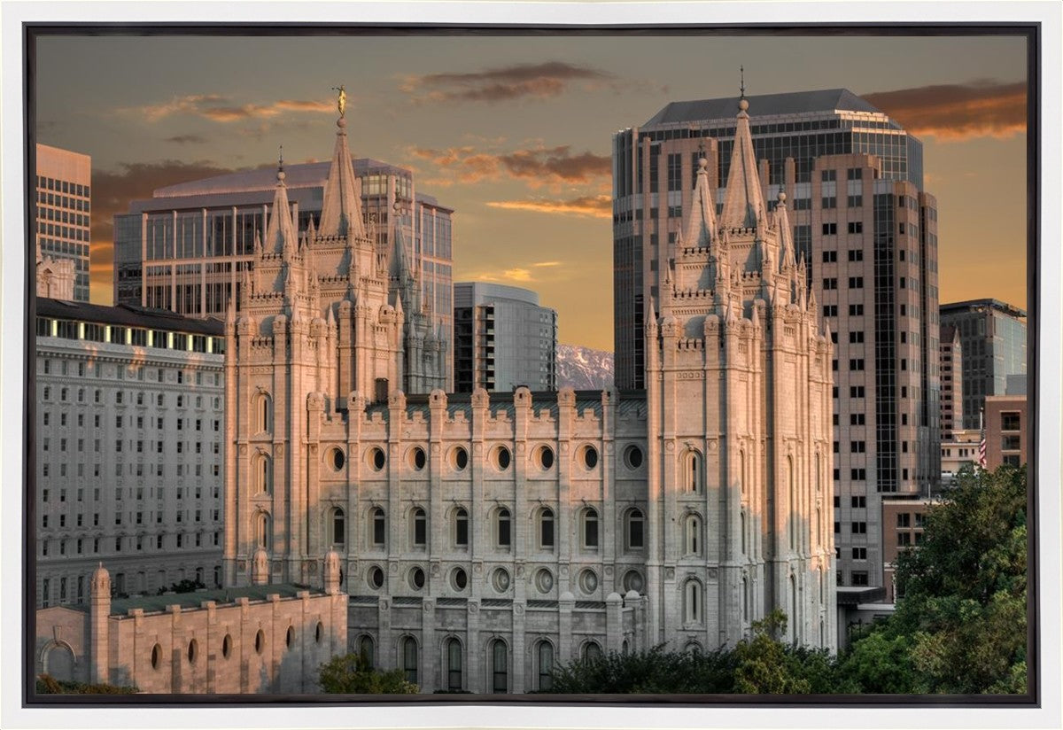 Salt Lake City Utah Temple A Mighty Refuge Gallery Wrap