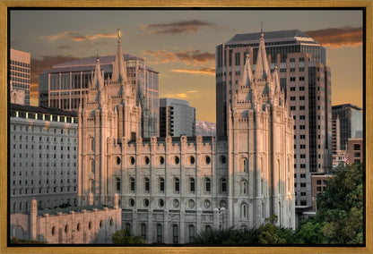 Salt Lake City Utah Temple A Mighty Refuge Gallery Wrap