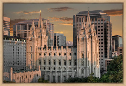 Salt Lake City Utah Temple A Mighty Refuge Gallery Wrap