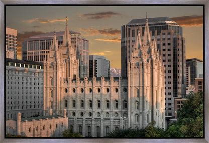 Salt Lake City Utah Temple A Mighty Refuge Gallery Wrap