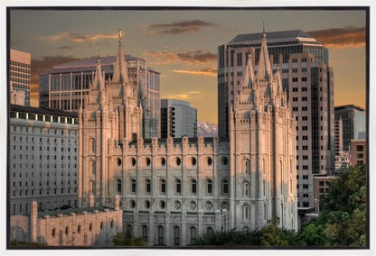 Salt Lake City Utah Temple A Mighty Refuge Gallery Wrap