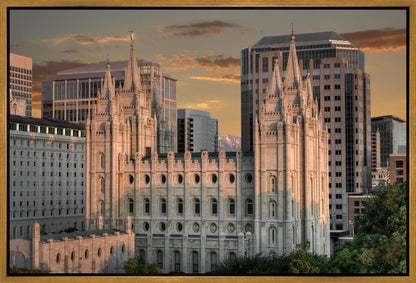 Salt Lake City Utah Temple A Mighty Refuge Gallery Wrap