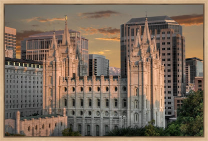 Salt Lake City Utah Temple A Mighty Refuge Gallery Wrap