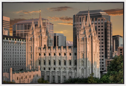 Salt Lake City Utah Temple A Mighty Refuge Gallery Wrap