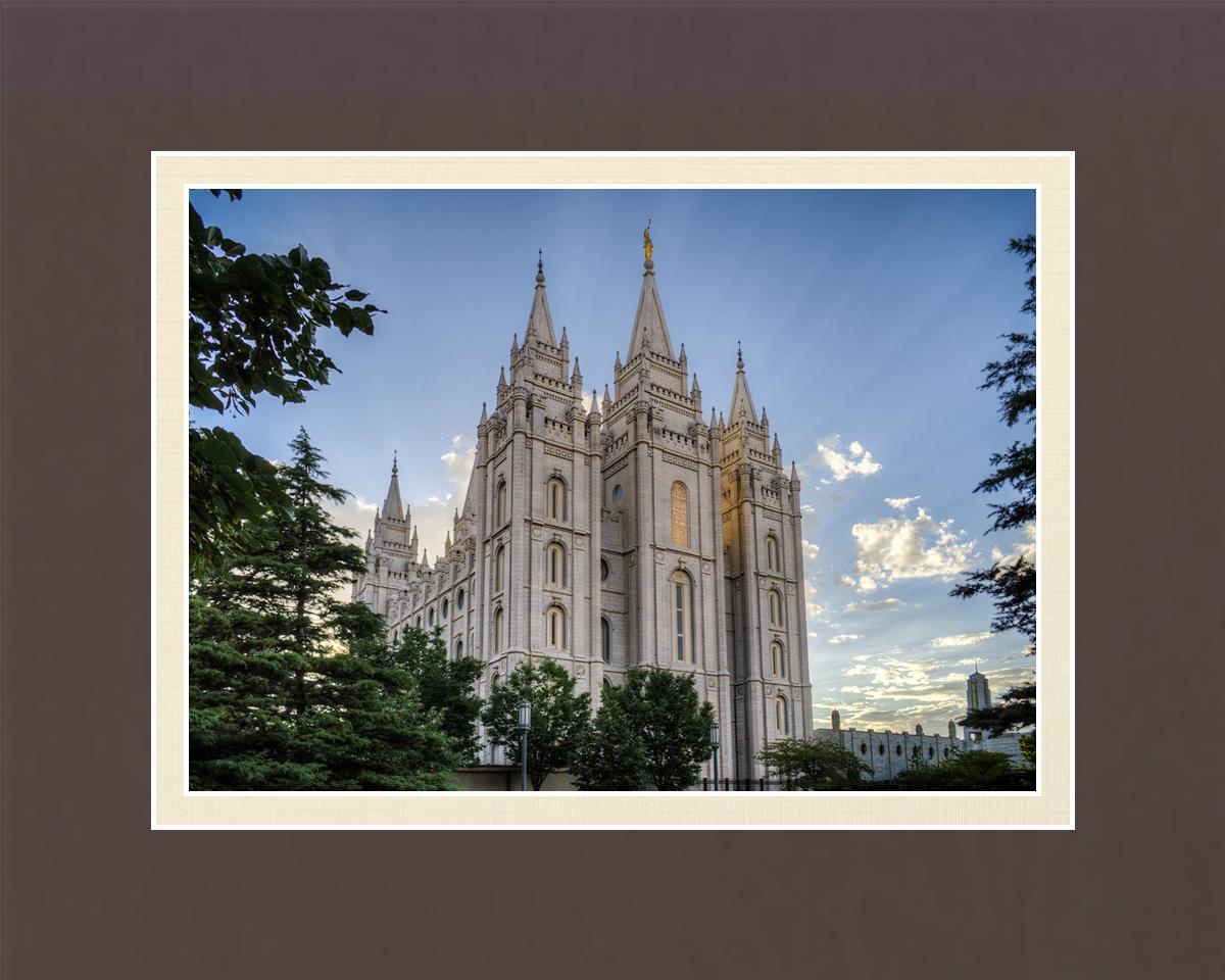 Salt Lake City Utah Temple Rays of Light