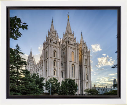 Salt Lake City Utah Temple Rays of Light Gallery Wrap