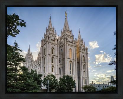 Salt Lake City Utah Temple Rays of Light Gallery Wrap