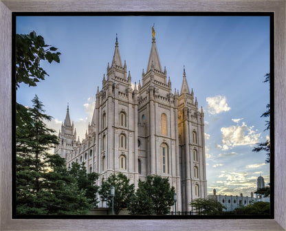 Salt Lake City Utah Temple Rays of Light Gallery Wrap