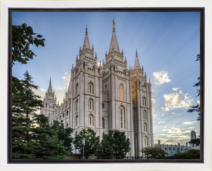 Salt Lake City Utah Temple Rays of Light Gallery Wrap