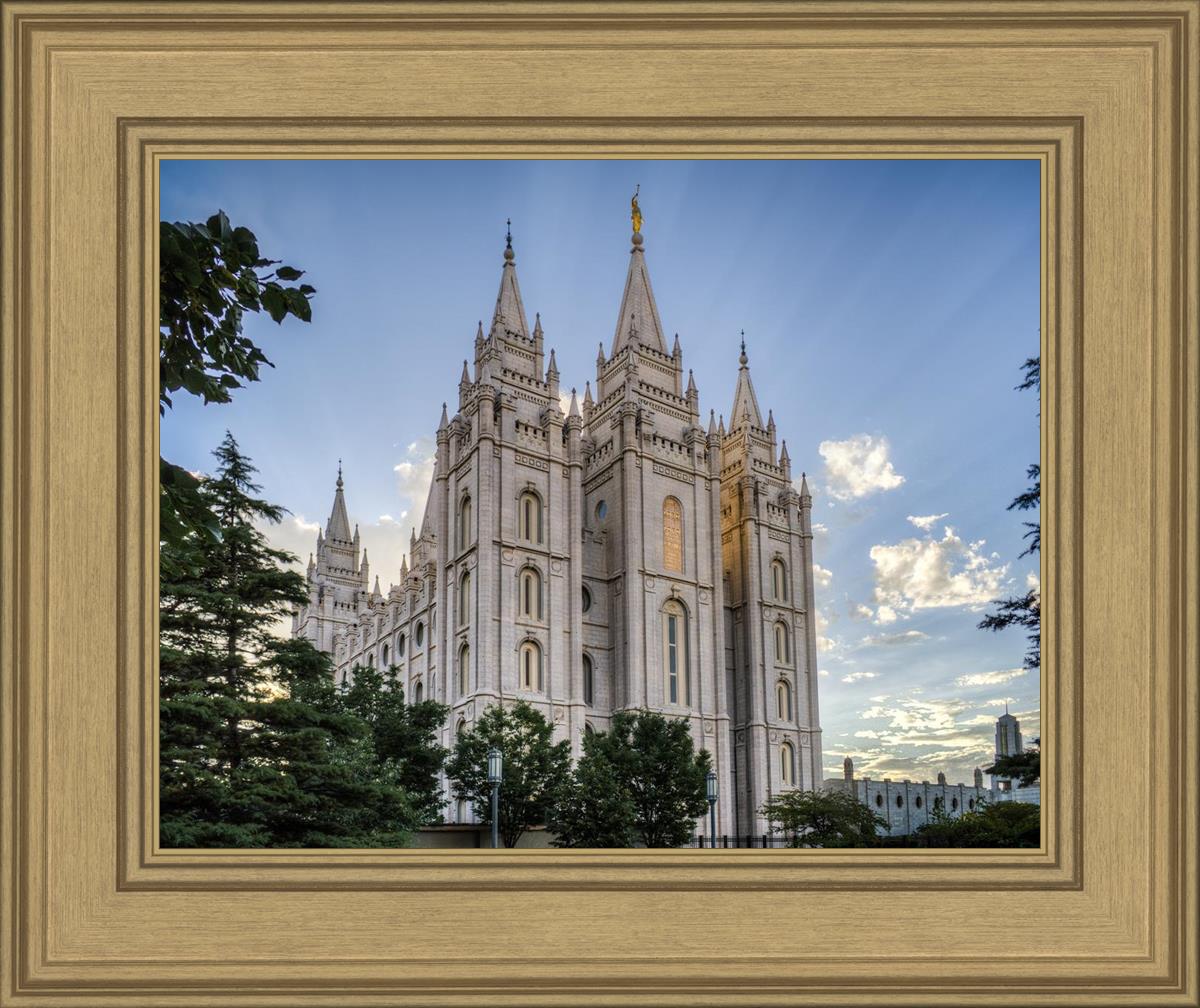 Salt Lake City Utah Temple Rays of Light