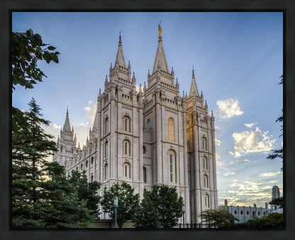 Salt Lake City Utah Temple Rays of Light Gallery Wrap