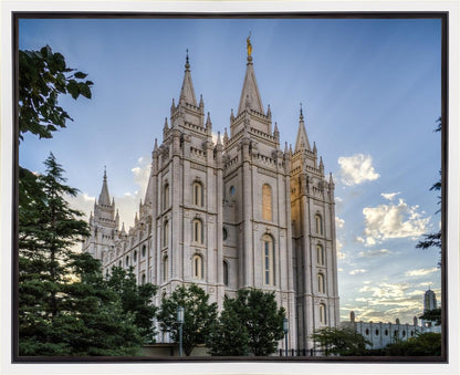 Salt Lake City Utah Temple Rays of Light Gallery Wrap