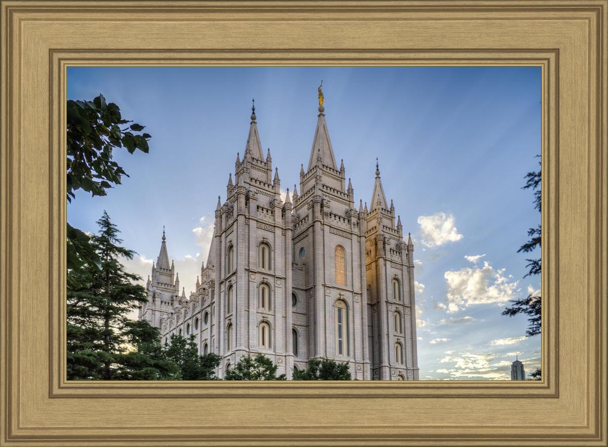 Salt Lake City Utah Temple Rays of Light