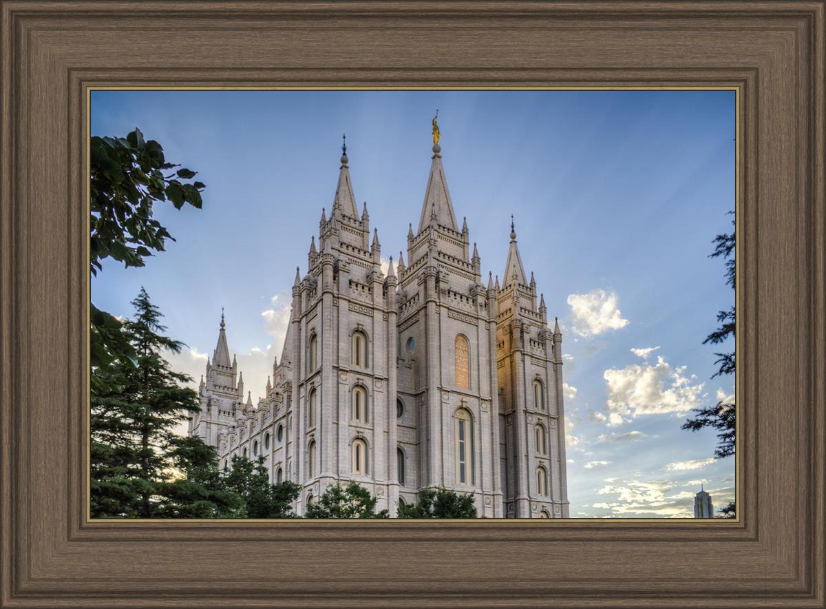 Salt Lake City Utah Temple Rays of Light
