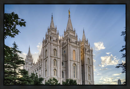 Salt Lake City Utah Temple Rays of Light Gallery Wrap