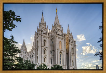 Salt Lake City Utah Temple Rays of Light Gallery Wrap