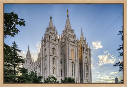 Salt Lake City Utah Temple Rays of Light Gallery Wrap
