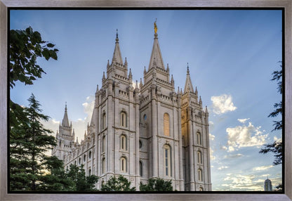 Salt Lake City Utah Temple Rays of Light Gallery Wrap