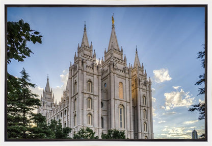 Salt Lake City Utah Temple Rays of Light Gallery Wrap