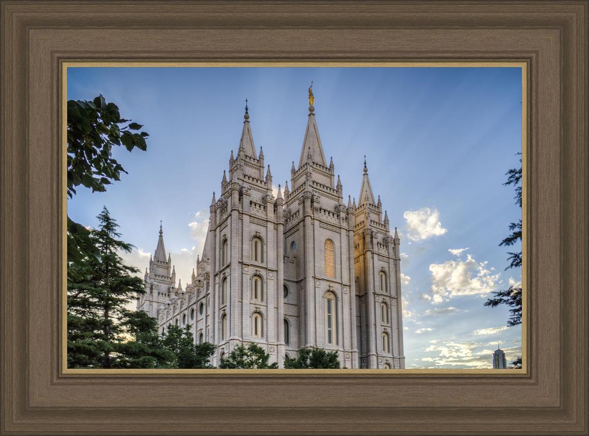 Salt Lake City Utah Temple Rays of Light