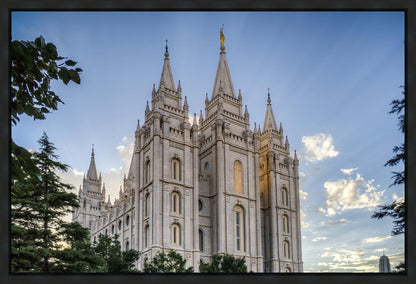 Salt Lake City Utah Temple Rays of Light Gallery Wrap