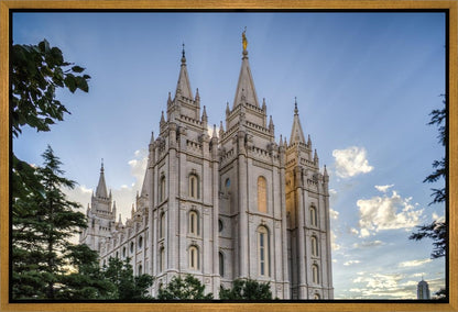 Salt Lake City Utah Temple Rays of Light Gallery Wrap